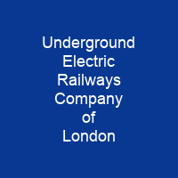Underground Electric Railways Company of London