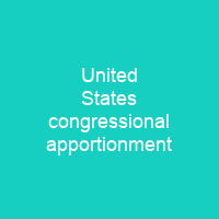 United States congressional apportionment