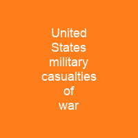 United States military casualties of war