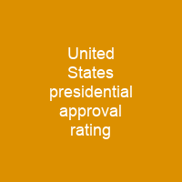 United States presidential approval rating