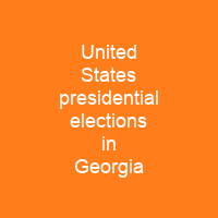United States presidential elections in Georgia