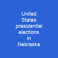 United States presidential elections in Nebraska