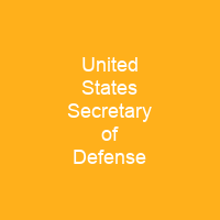 United States Secretary of Defense