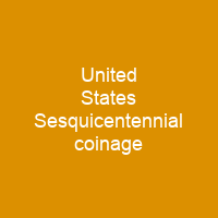 United States Sesquicentennial coinage