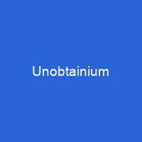 Unobtainium