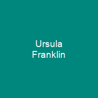 Ursula Franklin