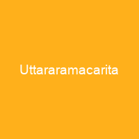Uttararamacarita