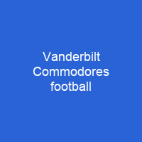 Vanderbilt Commodores football