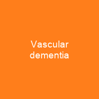 Vascular dementia