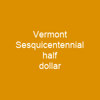 Vermont Sesquicentennial half dollar