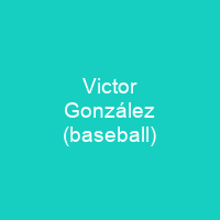 Victor González (baseball)