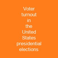 Voter turnout in the United States presidential elections