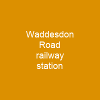 Waddesdon Road railway station