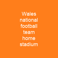 Wales national football team home stadium