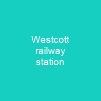 Westcott railway station