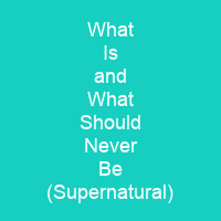 What Is and What Should Never Be (Supernatural)