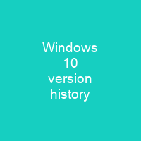Windows 10 version history