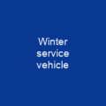 Winter service vehicle