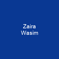 Zaira Wasim