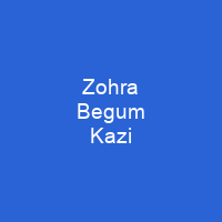 Zohra Begum Kazi
