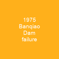 1975 Banqiao Dam failure
