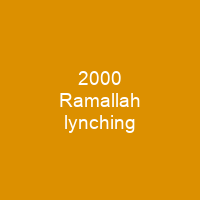 2000 Ramallah lynching