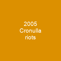 2005 Cronulla riots