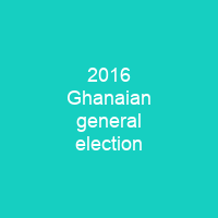 2016 Ghanaian general election