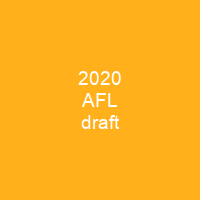 2020 AFL draft