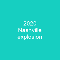 2020 Nashville explosion
