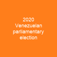 2020 Venezuelan parliamentary election
