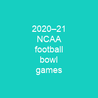 2020–21 NCAA football bowl games