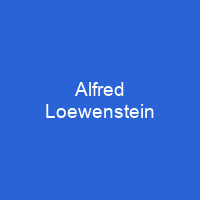 Alfred loewenstein