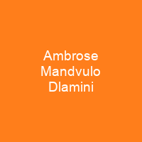 Ambrose Mandvulo Dlamini
