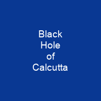 Black Hole of Calcutta