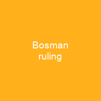 Bosman ruling