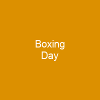 Boxing Day