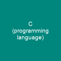 C (programming language)