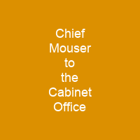 Chief Mouser to the Cabinet Office