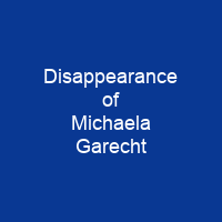 Disappearance of Michaela Garecht