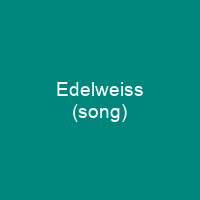 Edelweiss (song)