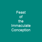 Feast of the Immaculate Conception