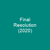 Final Resolution (2020)