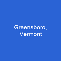 Greensboro, Vermont