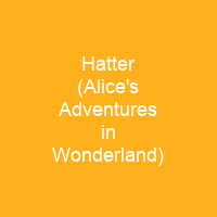 Hatter (Alice's Adventures in Wonderland)
