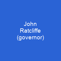 John Ratcliffe (governor)