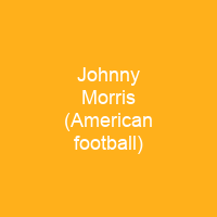 Johnny Morris (American football)