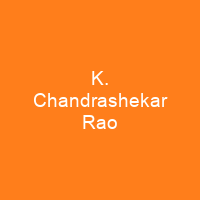 K. Chandrashekar Rao