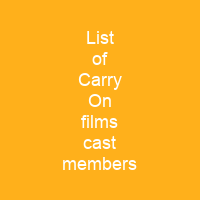 List of Carry On films cast members