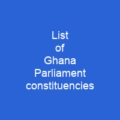 List of Ghana Parliament constituencies